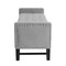 Emmaline PU Leather/Linen/Velvet Button Tufted Nailhead Trim Storage Bench